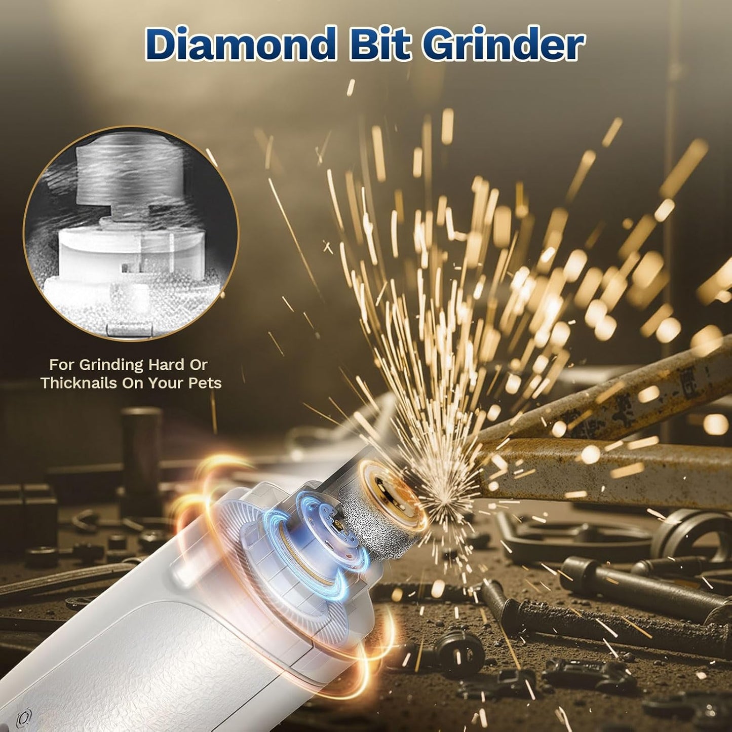2-in-1 LED Pet Nail Trimmer for Dogs & Cats
