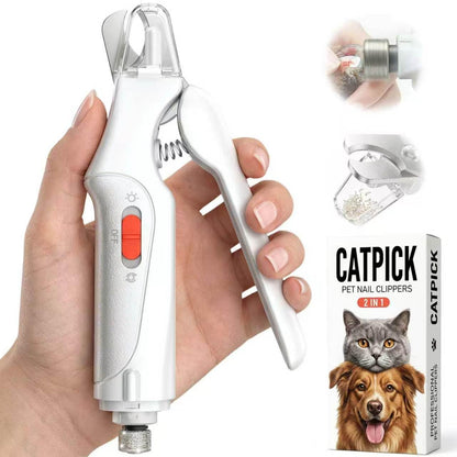 2-in-1 LED Pet Nail Trimmer for Dogs & Cats