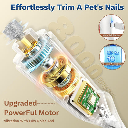 2-in-1 LED Pet Nail Trimmer for Dogs & Cats
