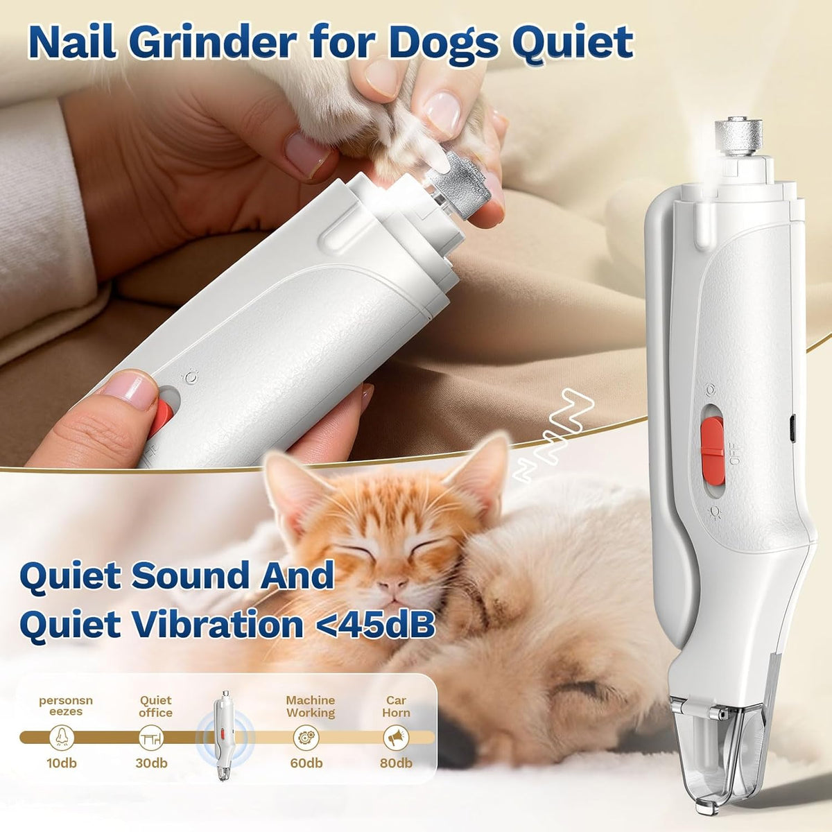2-in-1 LED Pet Nail Trimmer for Dogs & Cats