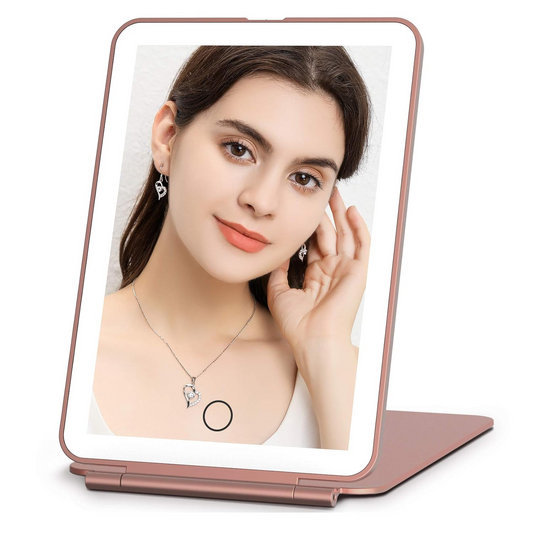 Tabletop LED Folding Cosmetic Vanity Mirror