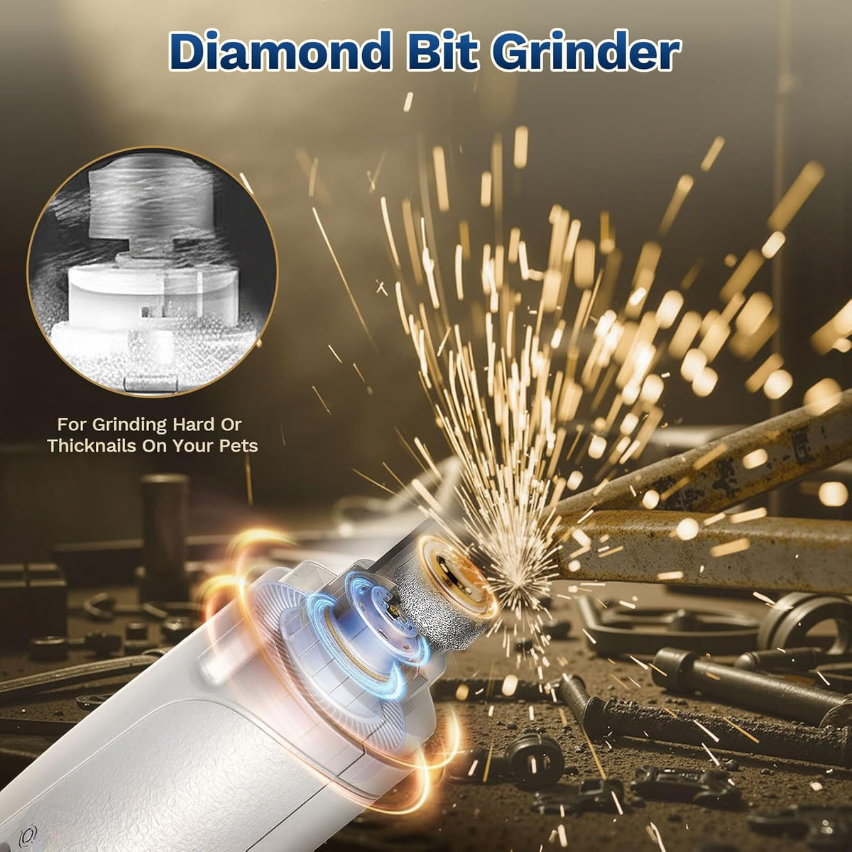 2-in-1 LED Pet Nail Trimmer for Dogs & Cats