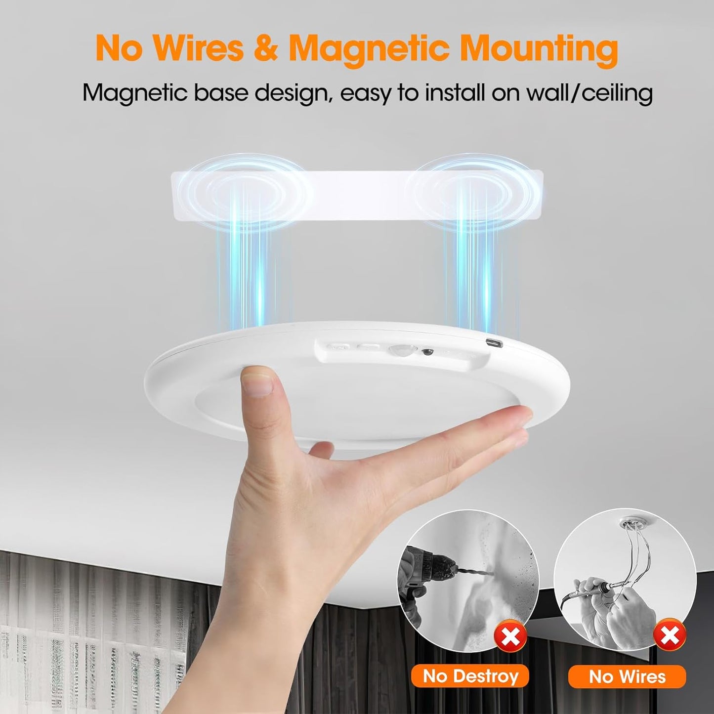 Wireless Automatic Motion Sensor Ceiling Light
