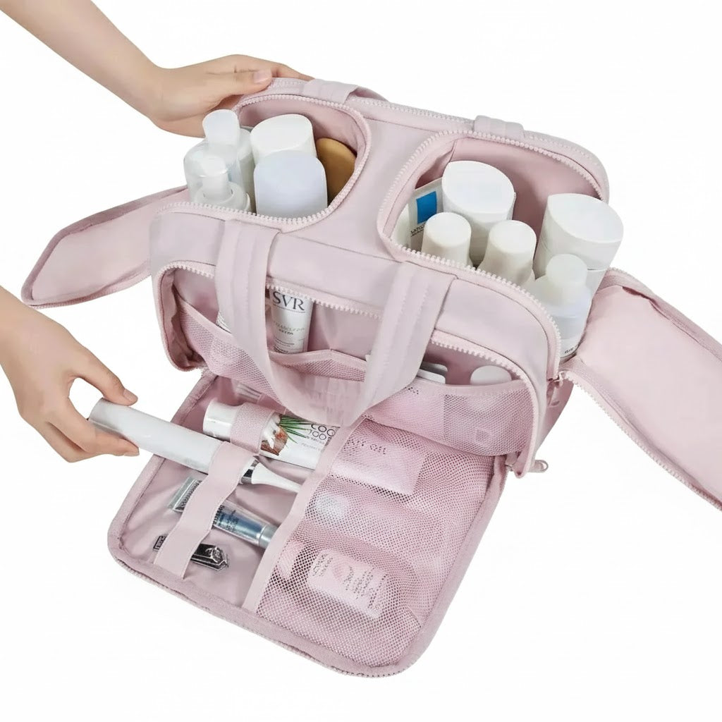 Soft Crush Travel Toiletry Bag